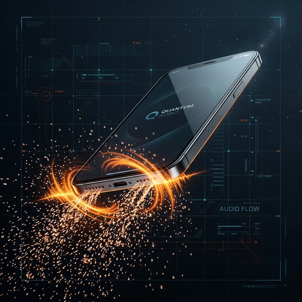 3D Phone sound wave water ejection render 3D Phone render showing sound wave water ejection